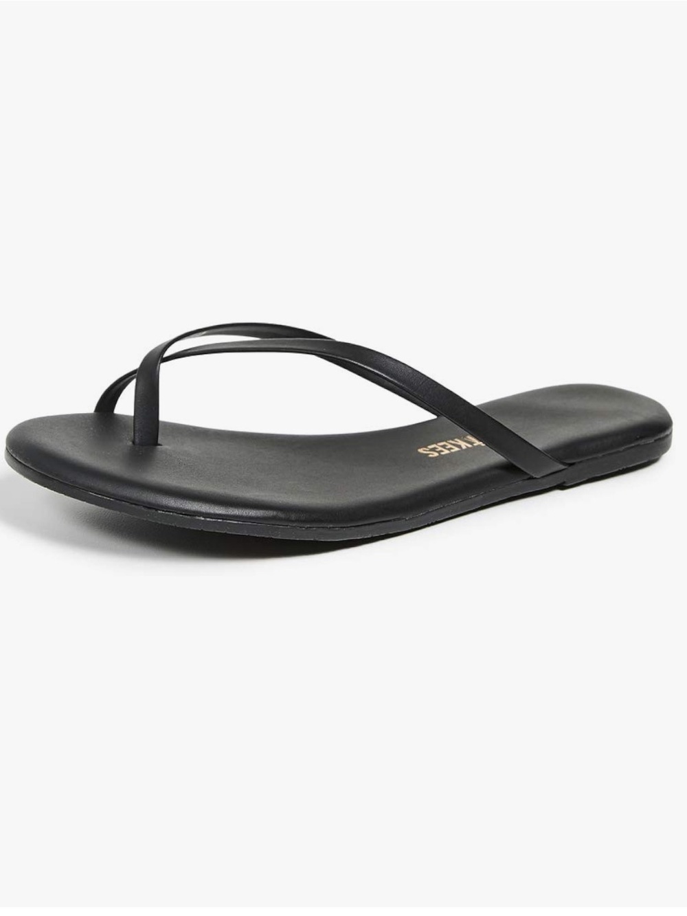 TKEES Women's Riley Flip Flops in Black (Sable) - Picture 3 of 7